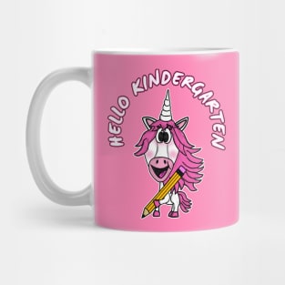 Hello Kindergarten Unicorn First Day Of School Mug